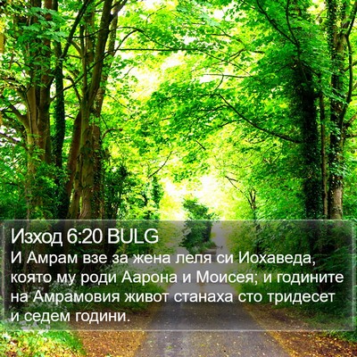 Изход 6:20 BULG Bible Verse Image