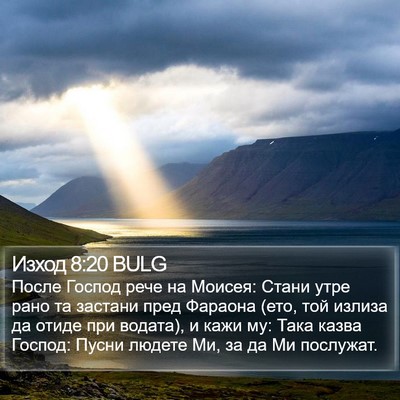 Изход 8:20 BULG Bible Verse Image
