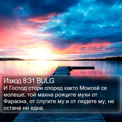 Изход 8:31 BULG Bible Verse Image