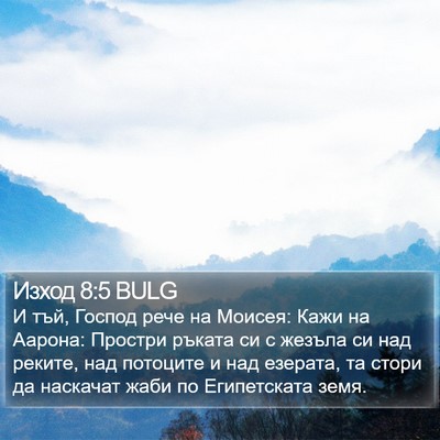 Изход 8:5 BULG Bible Verse Image