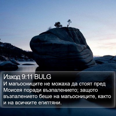 Изход 9:11 BULG Bible Verse Image