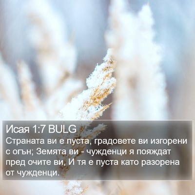 Исая 1:7 BULG Bible Verse Image