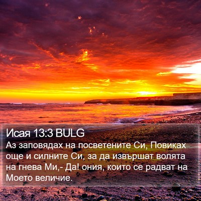 Исая 13:3 BULG Bible Verse Image