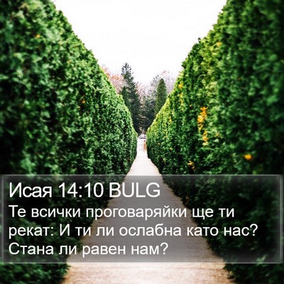 Исая 14:10 BULG Bible Verse Image