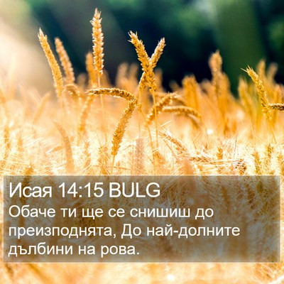 Исая 14:15 BULG Bible Verse Image