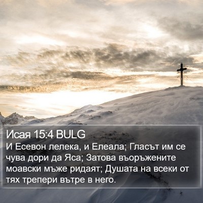 Исая 15:4 BULG Bible Verse Image