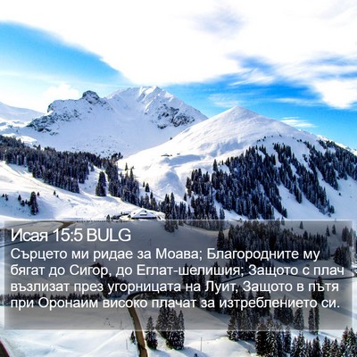 Исая 15:5 BULG Bible Verse Image