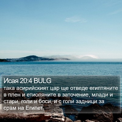 Исая 20:4 BULG Bible Verse Image
