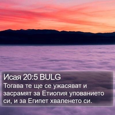 Исая 20:5 BULG Bible Verse Image