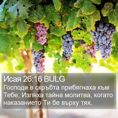 Исая 26:16 BULG Bible Verse Image