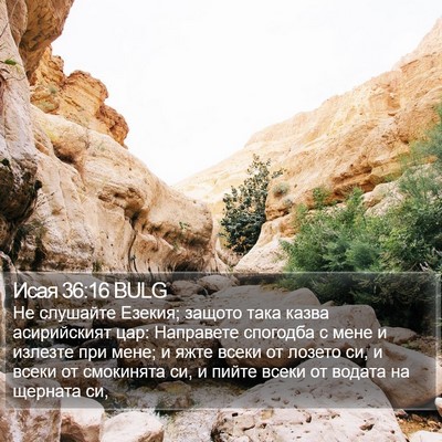 Исая 36:16 BULG Bible Verse Image