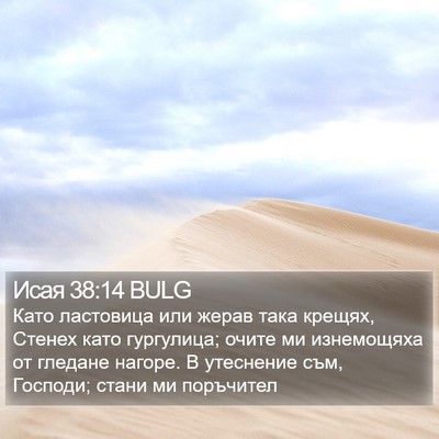 Исая 38:14 BULG Bible Verse Image