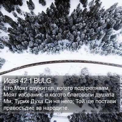 Исая 42:1 BULG Bible Verse Image