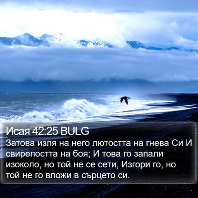 Исая 42:25 BULG Bible Verse Image