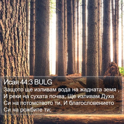 Исая 44:3 BULG Bible Verse Image