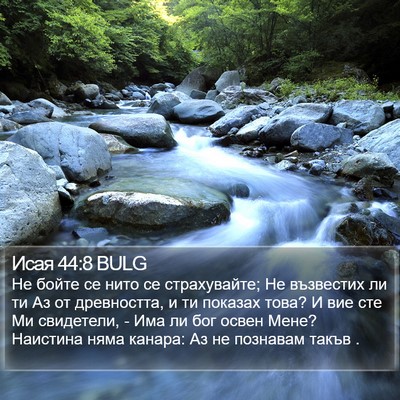 Исая 44:8 BULG Bible Verse Image