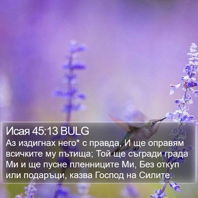 Исая 45:13 BULG Bible Verse Image
