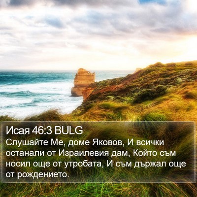 Исая 46:3 BULG Bible Verse Image