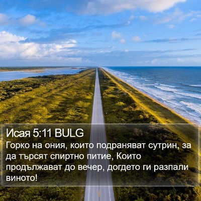 Исая 5:11 BULG Bible Verse Image
