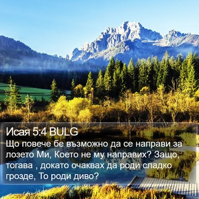 Исая 5:4 BULG Bible Verse Image