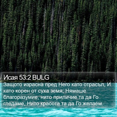 Исая 53:2 BULG Bible Verse Image