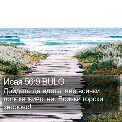 Исая 56:9 BULG Bible Verse Image