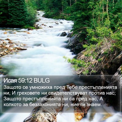 Исая 59:12 BULG Bible Verse Image