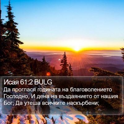 Исая 61:2 BULG Bible Verse Image