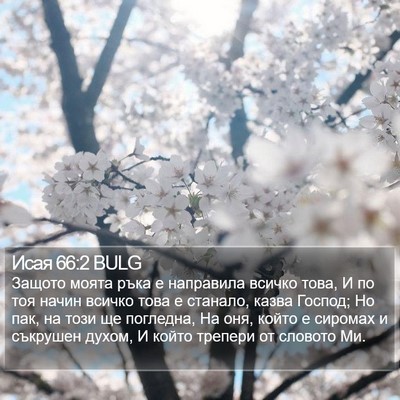 Исая 66:2 BULG Bible Verse Image