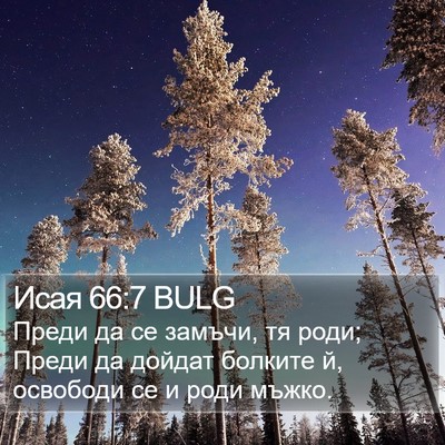 Исая 66:7 BULG Bible Verse Image