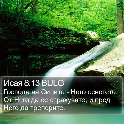 Исая 8:13 BULG Bible Verse Image