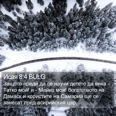 Исая 8:4 BULG Bible Verse Image