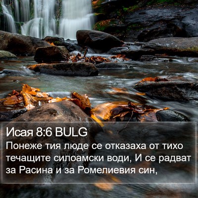 Исая 8:6 BULG Bible Verse Image