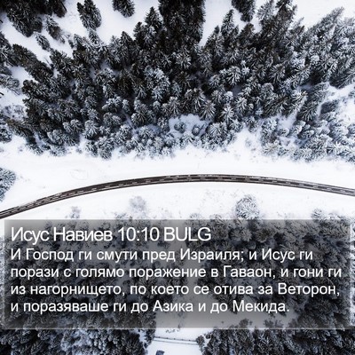 Исус Навиев 10:10 BULG Bible Verse Image