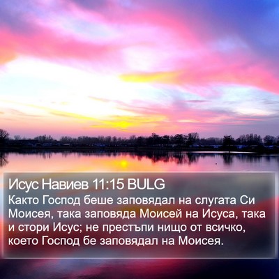 Исус Навиев 11:15 BULG Bible Verse Image