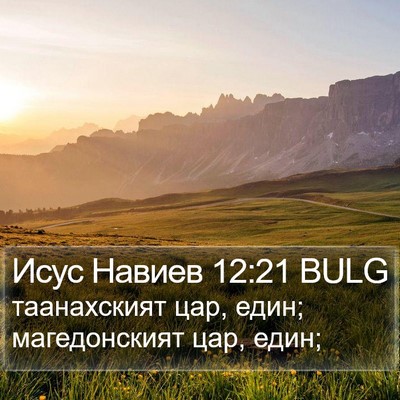 Исус Навиев 12:21 BULG Bible Verse Image