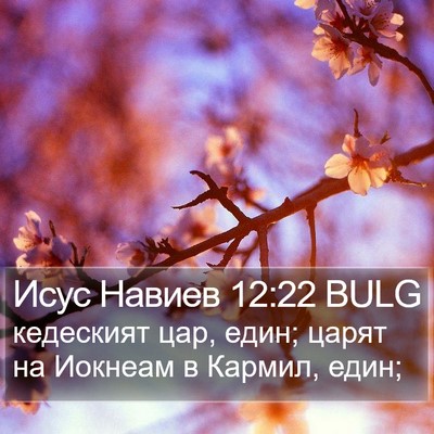 Исус Навиев 12:22 BULG Bible Verse Image