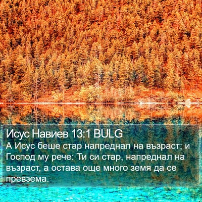 Исус Навиев 13:1 BULG Bible Verse Image