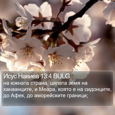 Исус Навиев 13:4 BULG Bible Verse Image