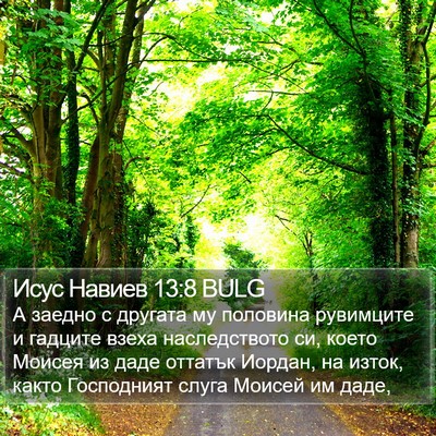 Исус Навиев 13:8 BULG Bible Verse Image