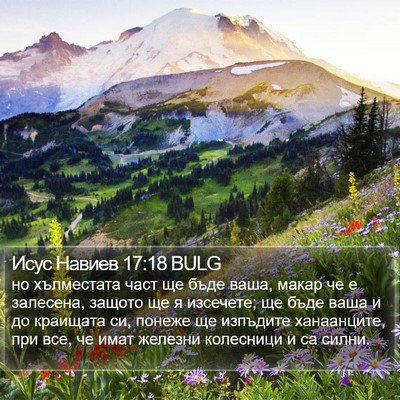 Исус Навиев 17:18 BULG Bible Verse Image