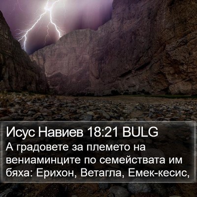 Исус Навиев 18:21 BULG Bible Verse Image