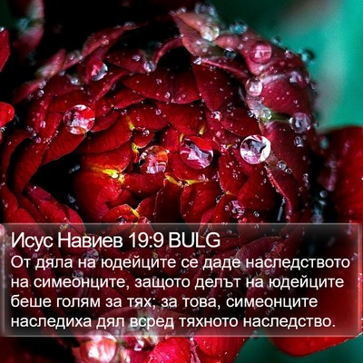 Исус Навиев 19:9 BULG Bible Verse Image