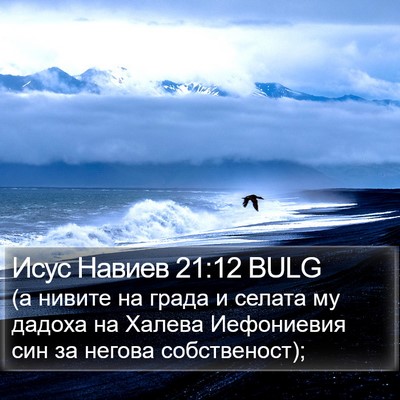 Исус Навиев 21:12 BULG Bible Verse Image