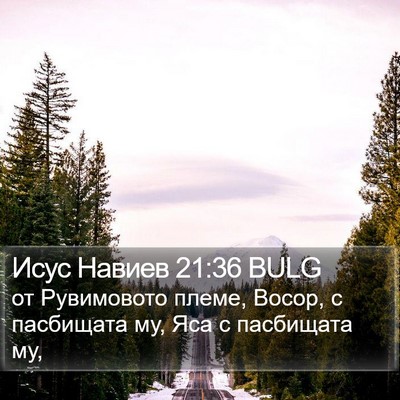 Исус Навиев 21:36 BULG Bible Verse Image