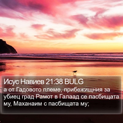 Исус Навиев 21:38 BULG Bible Verse Image