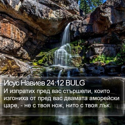 Исус Навиев 24:12 BULG Bible Verse Image