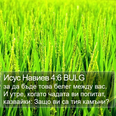 Исус Навиев 4:6 BULG Bible Verse Image
