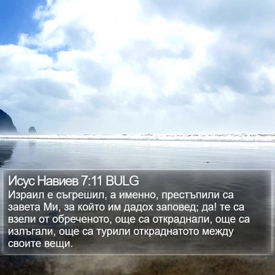 Исус Навиев 7:11 BULG Bible Verse Image