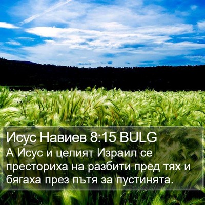 Исус Навиев 8:15 BULG Bible Verse Image